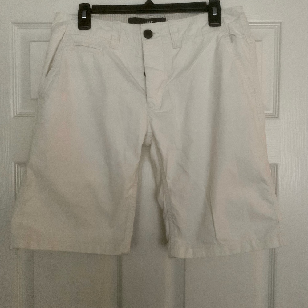 Men’s H&M LOGG Khaki Shorts White Button Fly Excellent Condition Size 30